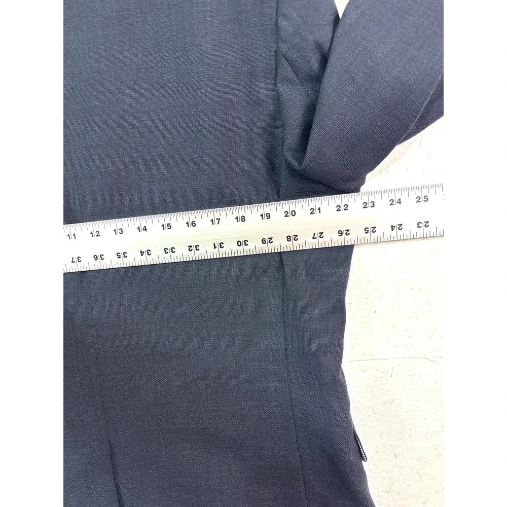 Banana‎ Republic 44L Marzotto Wool Navy Blue Blazer Jacket Sport Suit Coat Slim